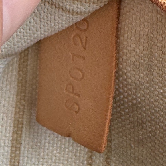 Louis Vuitton Neverfull MM Damier Azur Tote Bag Cream Checkered Purse Authentic - Picture 16 of 16